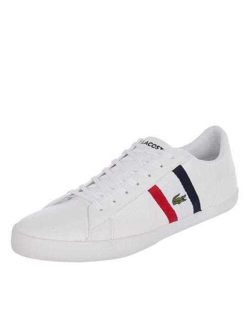 Iridescent strap liders in white with and chunky sole